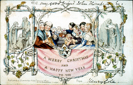 John Calcott Horsley. Christmas Card. 